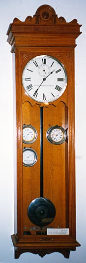 Circa 1895 master clock originally installed at the William L. Gilbert School in Winsted, CT