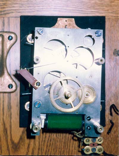 Electrically wound movement in #89 master clock