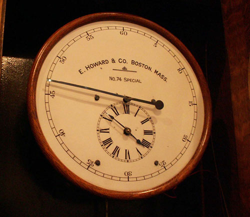 Dial of HOward master clock