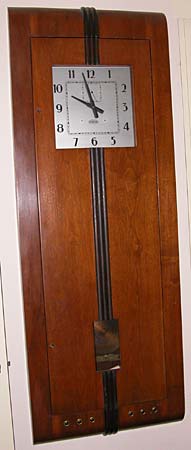 World War II era Art Deco flush mount master clock