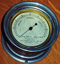 gauge example with uncommon dial from Waterbury, Connecticut