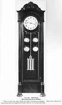 Hall Clock, Mercurial Pendulum, 60 Beat