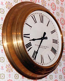 12-inch brass cased clock from 1924