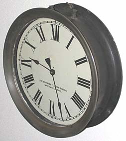 Boiler room clock, circa 1920