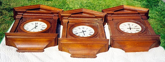 Courthouse clocks from the Brimfield, MA flea markets