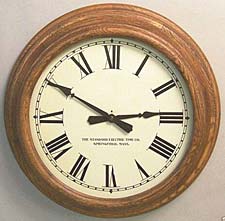 Circa 1926 round oak clock