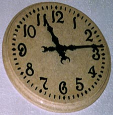 Marble dial clock made in 1919