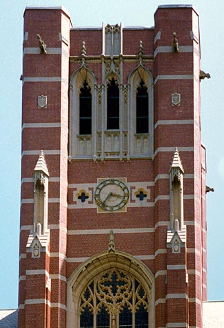 tower clock at Elms College, Chicopee, Massachusetts