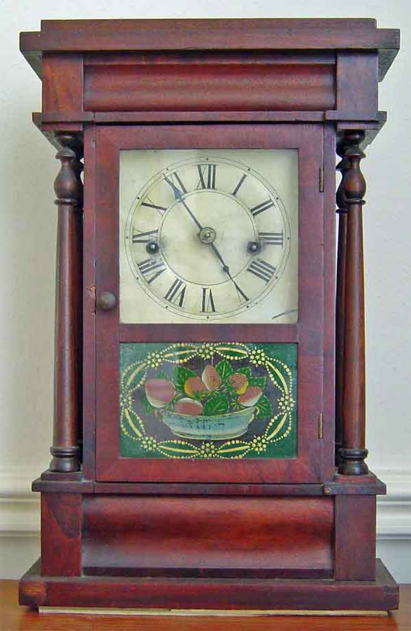 early  1 day brass movement spring driven clock by Seth Thomas