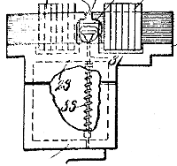 Patent drawing showing worm gear