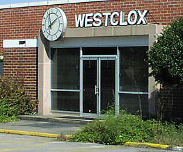 Front Entrance of Westclox factory in Athens, Georgia.
