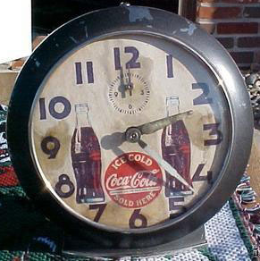 Fake Coca-Cola clock made from a Big Ben style 6