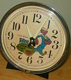 Fake Little Black Popeye clock made from a Big Ben style 7