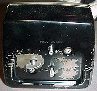 Back of Little Black Popeye fake alarm clock