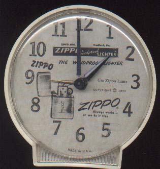 Fake Zippo lighters alarm clock